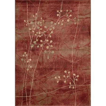 NOURISON Nourison 4803 Somerset Area Rug Collection Flame 7 ft 9 in. x 10 ft 10 in. Rectangle 99446048035